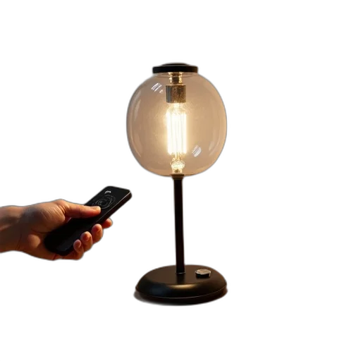 staff, furniture, 3d render, modern, table, lamp, clear, glass transparent PNG cut-out