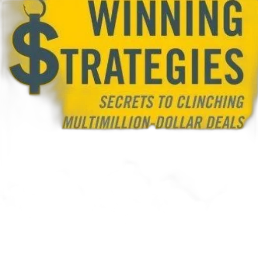 winning, strategies, secrets, clinching, multimillion-dollar, deals, book, cover transparent PNG cut-out