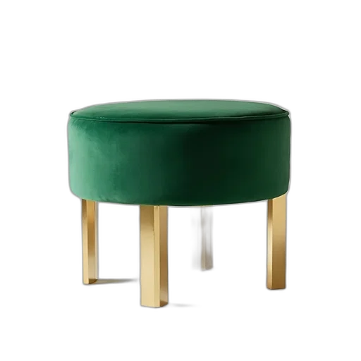 furniture, crown, 3d render, green transparent PNG cut-out