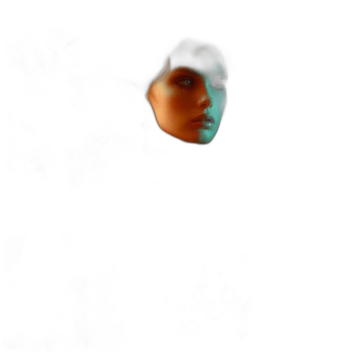 face, mask, creature, hat, photorealistic, 3d render, concept art, pixel art transparent PNG cut-out