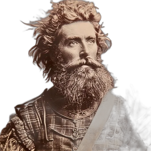 face, hair, sword, staff, photorealistic, 3d render, black, white transparent PNG cut-out