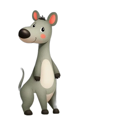 animal, creature, staff, 3d render, concept art, cartoon, photorealistic, lawn transparent PNG cut-out