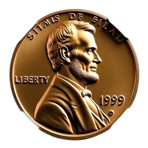 1909, lincoln, cent, date transparent PNG cut-out