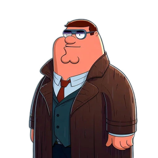 jacket, animal, staff, face, cartoon, concept art, 3d render, comic book art transparent PNG cut-out