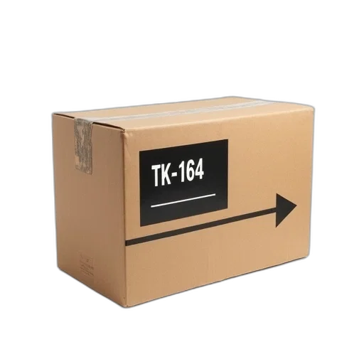 furniture, cardboard, box, black, label, featuring, text, tk-164 transparent PNG cut-out