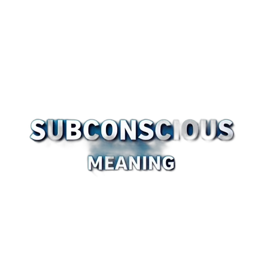 second, image, close-up, word, subconscious, meaning, added, below transparent PNG cut-out