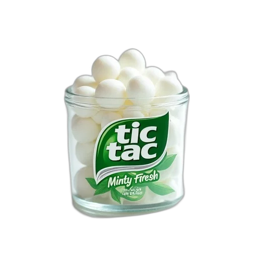 food, small, plastic, container, filled, white, tic, tac transparent PNG cut-out