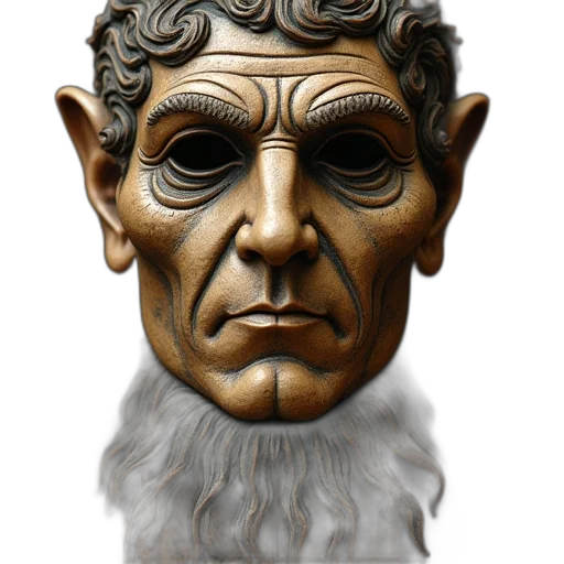 mask, face, staff, creature transparent PNG cut-out