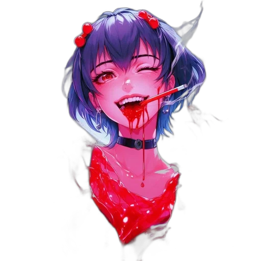 face, mask, creature, dress, pixel art, anime, concept art, fantasy art transparent PNG cut-out