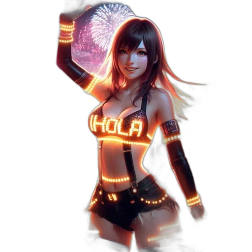 concept art, fantasy art, pixel art, 3d render, neon lights, neon, colorful, golden transparent PNG cut-out