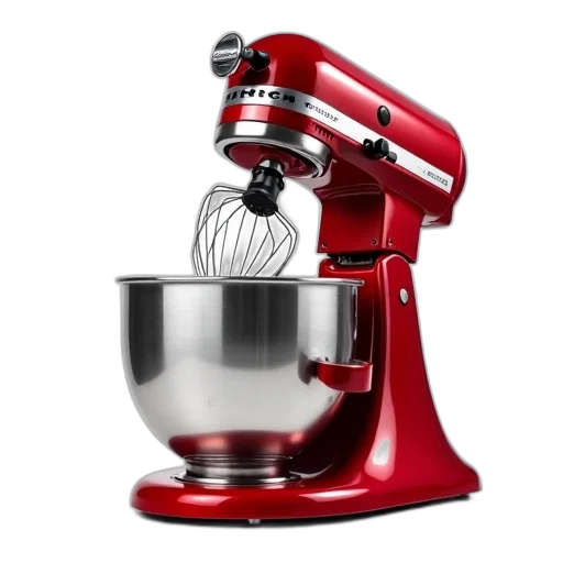 robot, food, weapon, shiny, red, stand, mixer, stainless transparent PNG cut-out