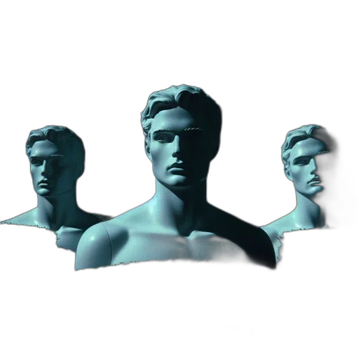 crown, face, mask, jewelry, vaporwave, 3d render, photorealistic, concept art transparent PNG cut-out