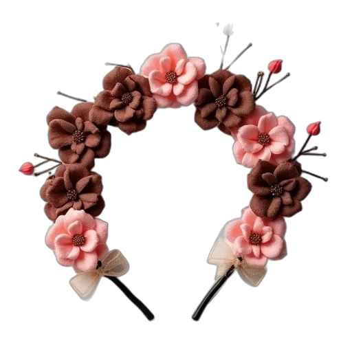 jewelry, crown, flower, staff transparent PNG cut-out