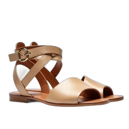 shoes, earth tones, pair, beige, sandals, metallic, buckle, strap transparent PNG cut-out