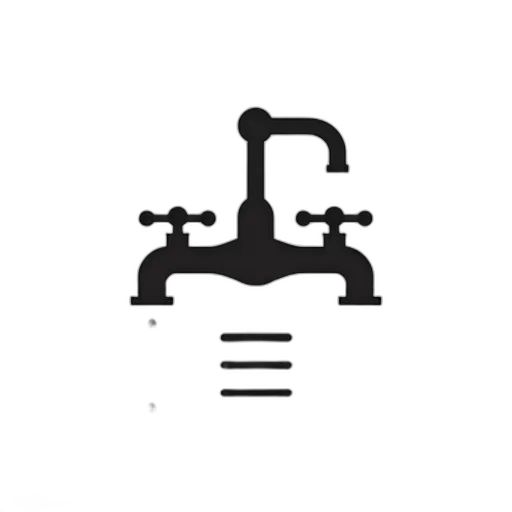 crown, monochrome, black, white, illustration, faucet, three, knobs transparent PNG cut-out