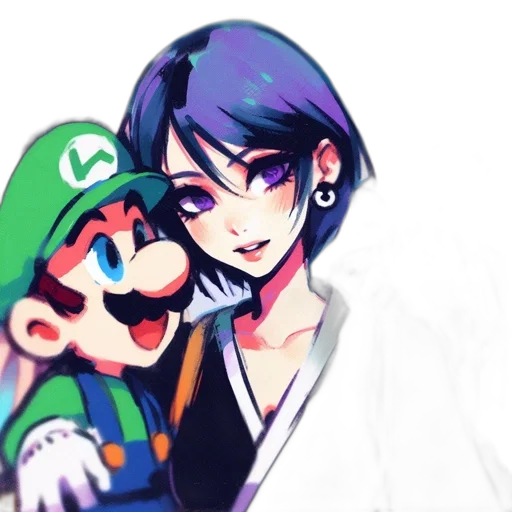 mask, watercolor, pixel art, vaporwave, concept art, neon lights, green, blue transparent PNG cut-out