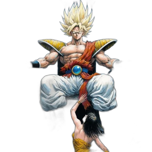 staff, concept art, fantasy art, comic book art, pixel art, muscular, character, blonde transparent PNG cut-out