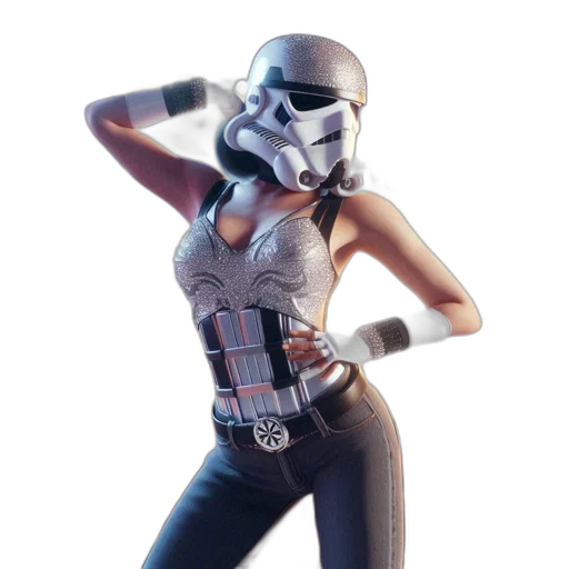 weapon, mask, robot, concept art, 3d render, comic book art, pixel art, monochrome transparent PNG cut-out