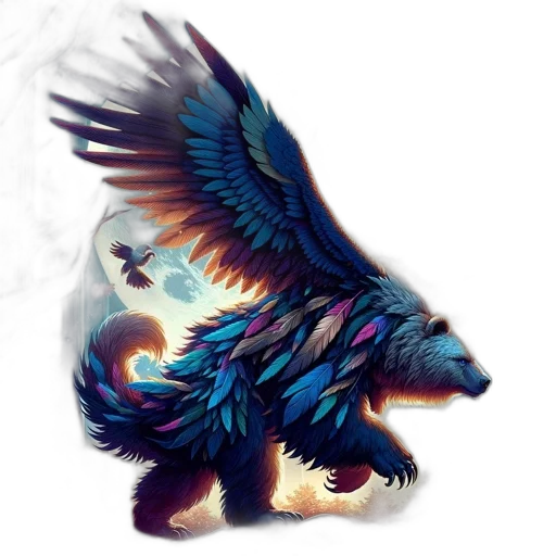 dragon, animal, creature, staff, fantasy art, concept art, pixel art, watercolor transparent PNG cut-out