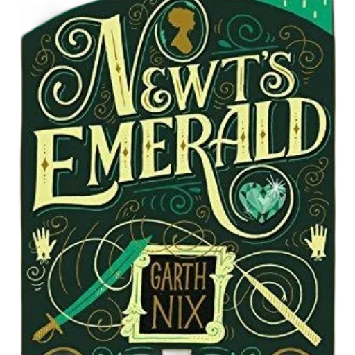cover, newt, emerald, garth, nix, features, intricate, designs transparent PNG cut-out