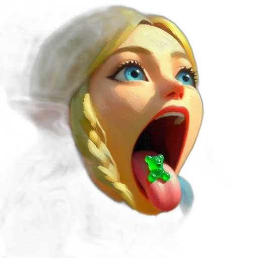 face, food, creature, 3d render, concept art, photorealistic, fantasy art, elf-like transparent PNG cut-out