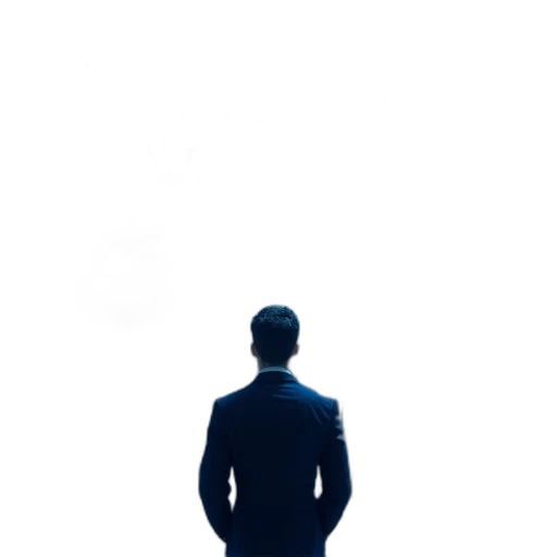 staff, jacket, robot, face, concept art, 3d render, photorealistic, fog transparent PNG cut-out