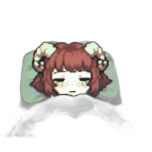 creature, mask, staff, face, pixel art, concept art, anime, vaporwave transparent PNG cut-out