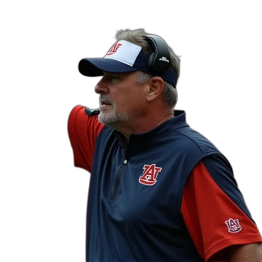 staff, auburn, football, coach transparent PNG cut-out