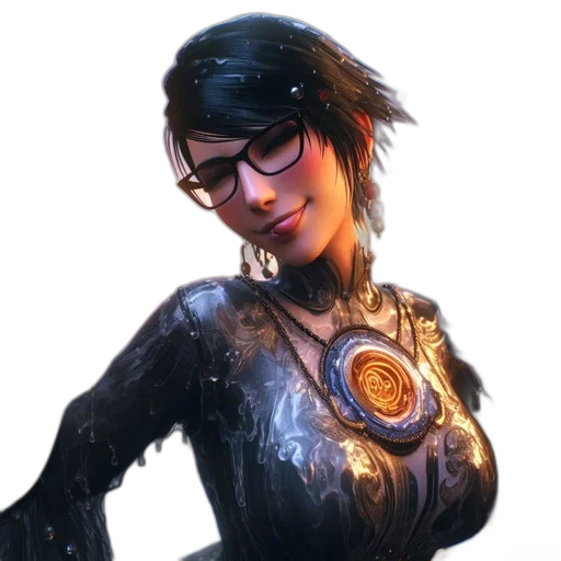 staff, jewelry, face, concept art, cyberpunk, comic book art, fantasy art, animated transparent PNG cut-out