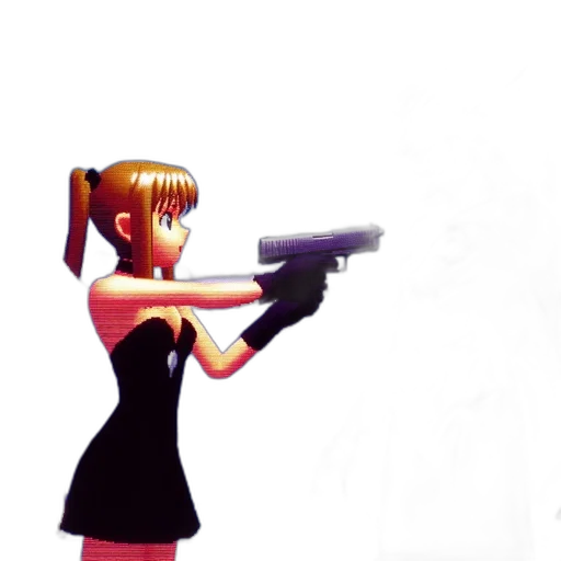 weapon, staff, dress, concept art, anime, 3d render, pixel art, outer space transparent PNG cut-out