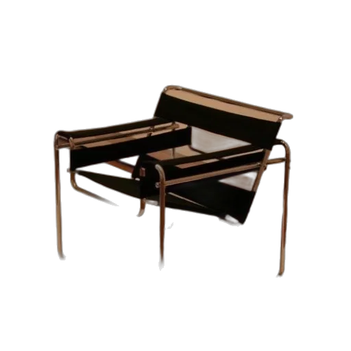 furniture, 3d render, modern, black, chrome, chair, minimalist, design transparent PNG cut-out