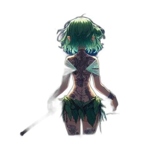 staff, creature, dress, mask, concept art, fantasy art, pixel art, 3d render transparent PNG cut-out
