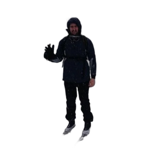 jacket, staff, umbrella, weapon, concept art, 3d render, pixel art, cyberpunk transparent PNG cut-out