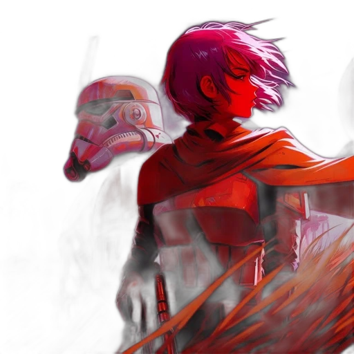 mask, weapon, sword, concept art, fantasy art, comic book art, anime, fire transparent PNG cut-out