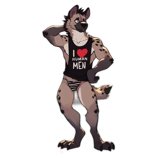 staff, animal, cartoon, pixel art, concept art, fantasy art, anthropomorphic, wolf-leopard transparent PNG cut-out
