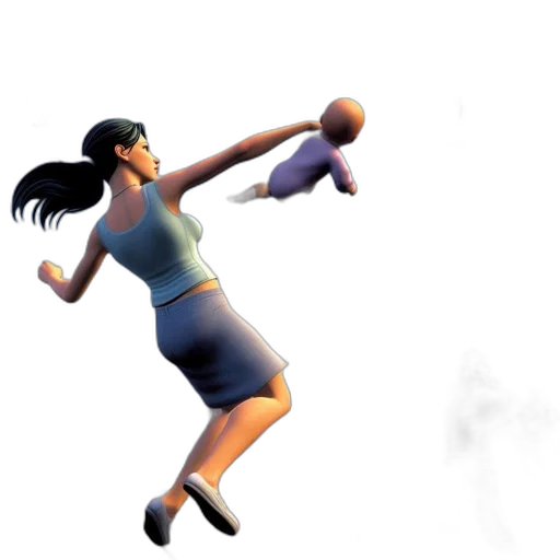staff, weapon, shoes, 3d render, concept art, photorealistic, pixel art, woman transparent PNG cut-out