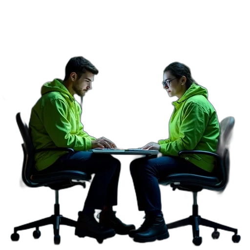 jacket, furniture, staff, 3d render, concept art, neon lights, neon, green transparent PNG cut-out