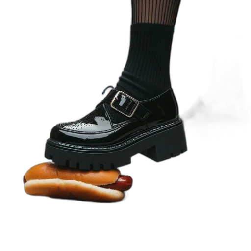 shoes, food, animal, creature, photorealistic, 3d render, individual, barefoot transparent PNG cut-out