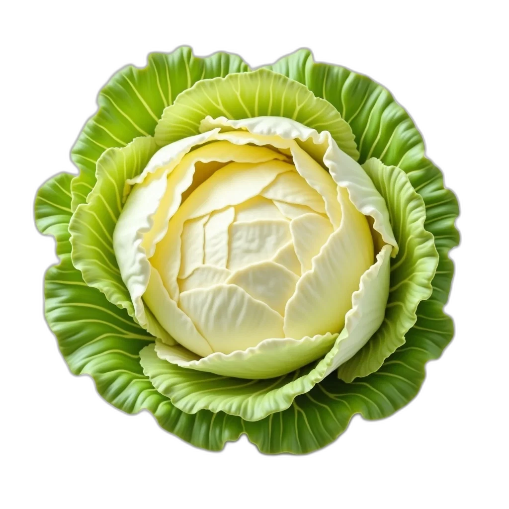food, crown, flower, face, photorealistic, 3d render, green, close-up transparent PNG cut-out
