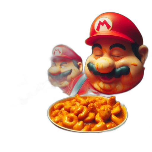food, crown, hat, mask, 3d render, concept art, photorealistic, pixel art transparent PNG cut-out