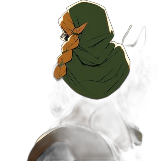 mask, hat, crown, jacket, concept art, watercolor, fantasy art, pixel art transparent PNG cut-out