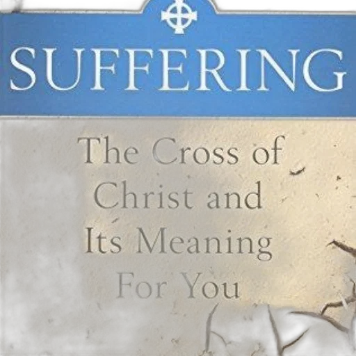 suffering, cross, christ, meaning, book, cover, blue, banner transparent PNG cut-out