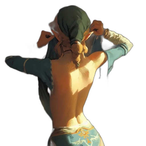 mask, staff, weapon, dress, concept art, fantasy art, 3d render, anime transparent PNG cut-out
