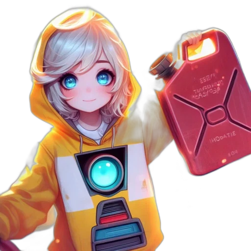 robot, jacket, weapon, staff transparent PNG cut-out