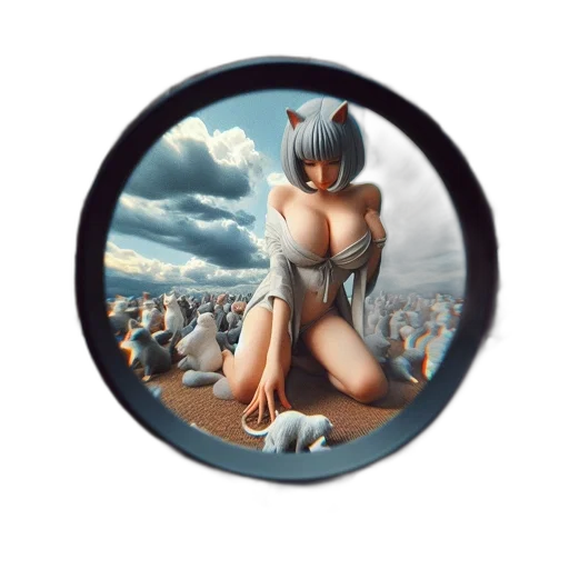 jewelry, robot, creature, dress, fantasy art, concept art, 3d render, oil painting transparent PNG cut-out