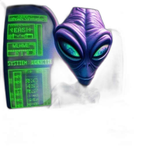 mask, robot, creature, concept art, cyberpunk, vaporwave, 3d render, outer space transparent PNG cut-out