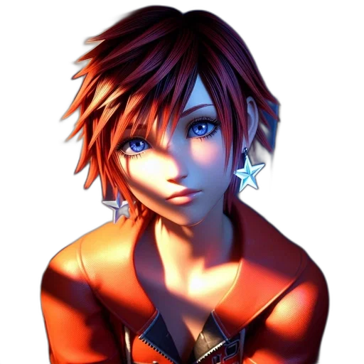 face, staff, photorealistic, concept art, 3d render, fantasy art, red, neon transparent PNG cut-out