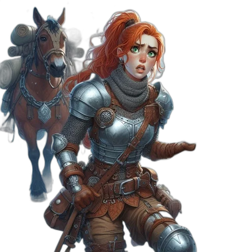 staff, fantasy art, concept art, comic book art, pixel art, earth tones, woman, medieval transparent PNG cut-out