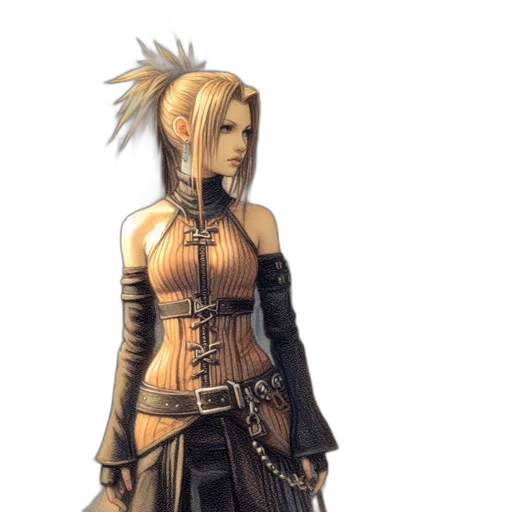 staff, dress, sword, concept art, fantasy art, pixel art, 3d render, golden transparent PNG cut-out