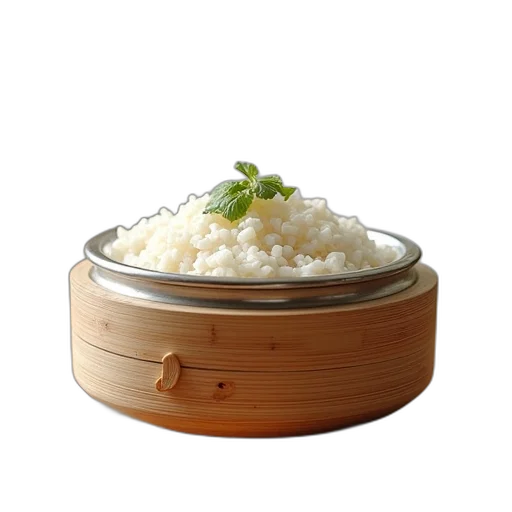 food, jewelry, crown, furniture, 3d render, photorealistic, steamer, rice transparent PNG cut-out